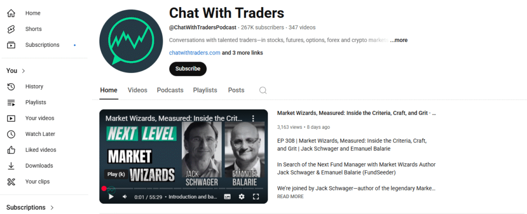 Forex YouTube Podcat Channel Chat with Traders (DayTradersDiary)