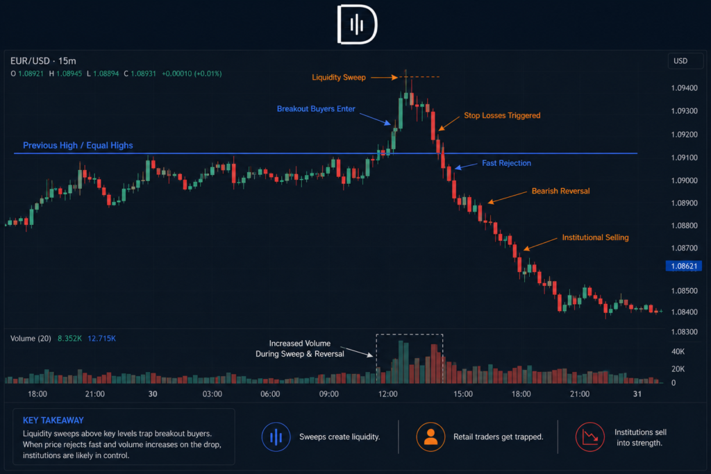 What Does Liquidity Sweep Look Like On Chart image